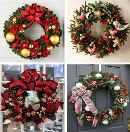 Новогодний венок на дверь своими руками. Новогодние венки на дверь своими руками: 7 пошаговых мастер-классов