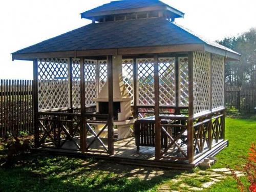 Беседки на улице. Беседки для дачи — разновидности конструкций, форм и размеров, материалы изготовления, идеи стильного дизайна (фото + видео)