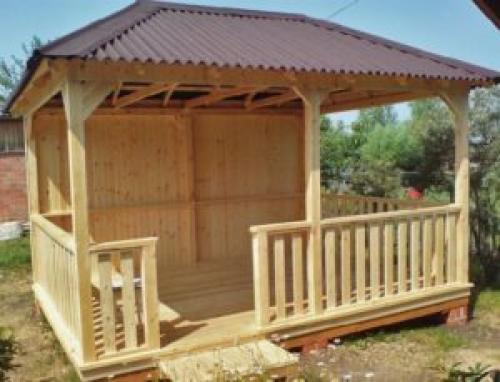 Проект беседки 2 н.  Беседка 2 на 3 метра для дачи