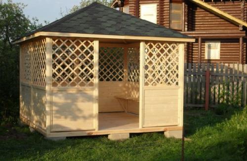 Проект беседки 2 н.  Беседка 2 на 3 метра для дачи