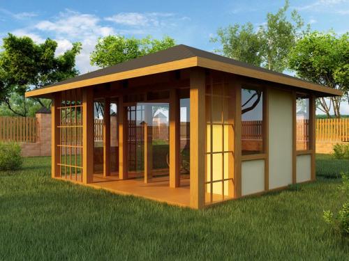 Проекты крытых беседок. Закрытые беседки: идеи обустройства и варианты дизайна. 130 фото лучших вариантов беседок и нюансы их применения в ландшафтном дизайне