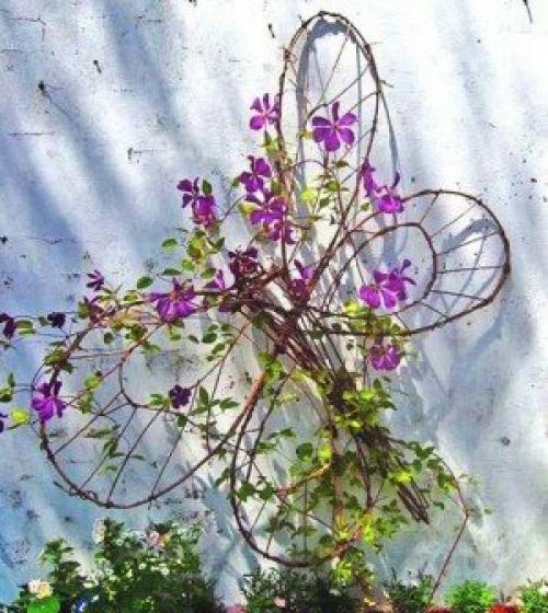 20 оригинальных опор для вьющихся растений. Почти все можно сделать своими руками