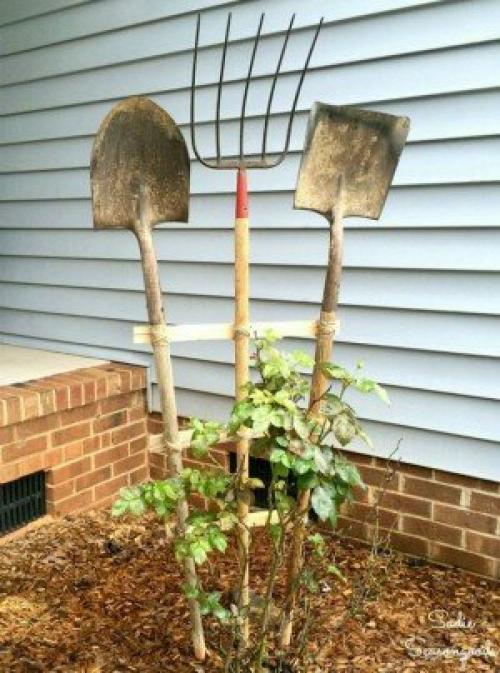 20 оригинальных опор для вьющихся растений. Почти все можно сделать своими руками