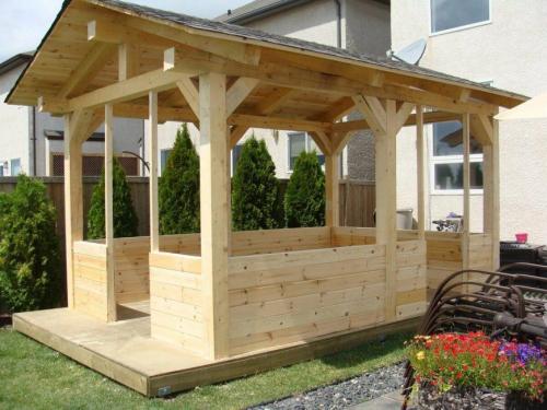 Беседка женскими руками. Беседка своими руками — пошаговая инструкция, как построить от А до Я. ТОП-100 фото идей закрытых и открытых беседок на дачном участке