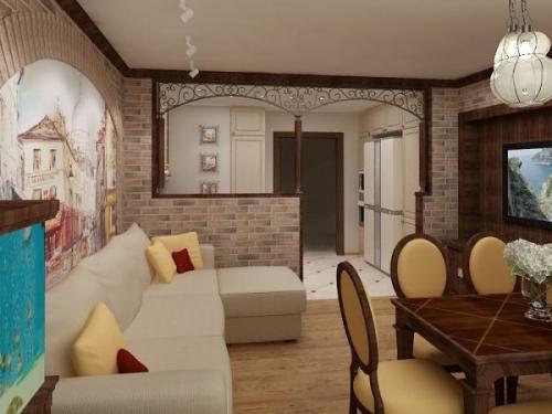 Красивые арки между кухней и комнатой. Дизайн арки между кухней и гостиной фото