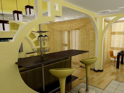 Красивые арки между кухней и комнатой. Дизайн арки между кухней и гостиной фото