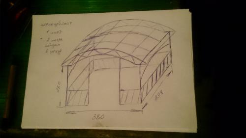 Как делать арочный навес из поликарбоната. Преимущества поликарбоната 04