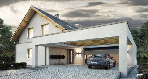 Арочный навес для машины из поликарбоната в Москве и области. Арочные навесы 04