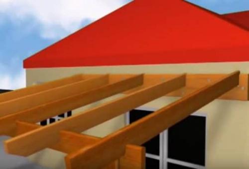 Козырек над дверью своими руками. Как построить навес над крыльцом своими руками