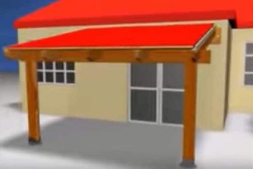 Козырек над дверью своими руками. Как построить навес над крыльцом своими руками