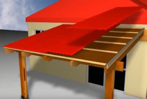 Козырек над дверью своими руками. Как построить навес над крыльцом своими руками