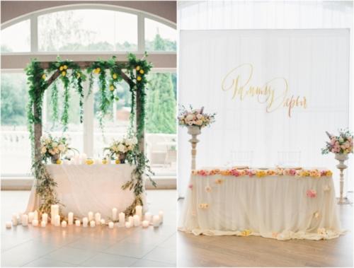 Оформление свадьбы бумажными цветами 17