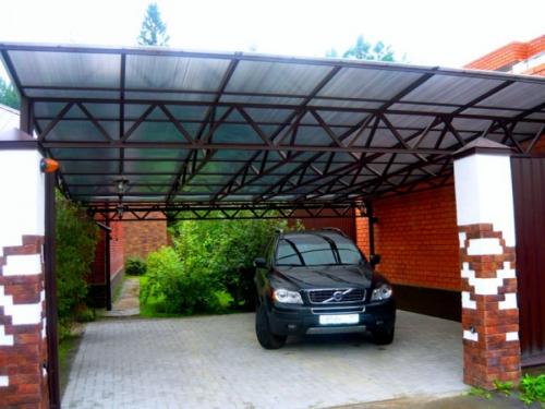 Навес к дому из поликарбоната. Навесы из поликарбоната — самостоятельное изготовление и особенности проектирования (100 фото)