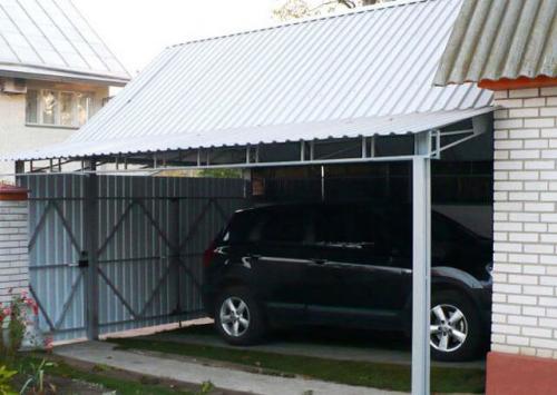 Односкатные и арочные навесы из металлопрофиля. Сфера применения и устройство навеса из профильной трубы 11 Односкатные и арочные навесы из металлопрофиля. Сфера применения и устройство навеса из профильной трубы 11