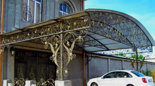 Односкатный навес из металла своими руками. Все о металлических навесах