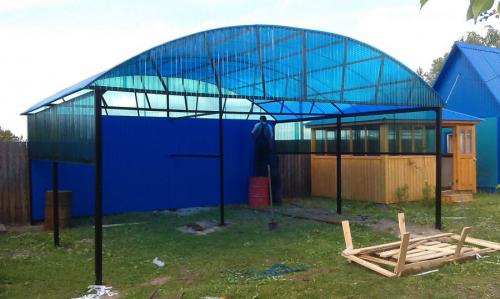 Навесы из поликарбоната для дачи. Навесы из поликарбоната — самостоятельное изготовление и особенности проектирования (100 фото)