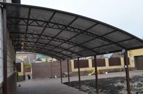 Навес из сотового поликарбоната своими руками. Навес из поликарбоната — поэтапный мастер-класс для изготовления своими руками, преимущества навеса, особенности конструкции