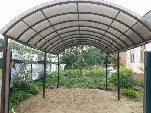 Как сделали навес для поликарбоната. Изготовим основание для опор 03 Как сделали навес для поликарбоната. Изготовим основание для опор 03