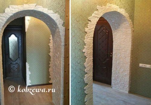 Отделка арок декоративным камнем в квартире.  Отделка арки декоративным камнем: сплошные преимущества 01 Отделка арок декоративным камнем в квартире.  Отделка арки декоративным камнем: сплошные преимущества 01