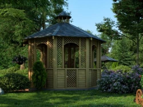 Лучшие беседки для украшения сада. Расположение, форма и размер беседок 22