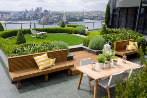 Дизайн двора в частном доме. Как правильно выполнить планировку двора 04