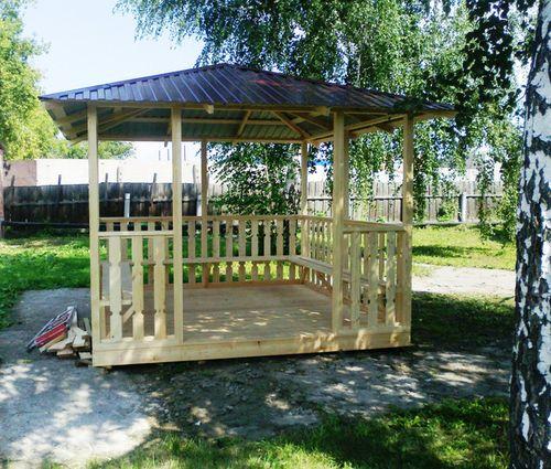 Чертеж беседки 3х5. Варианты беседок