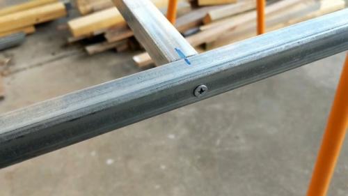 Беседка из профильной трубы без сварки. Сборка труб на деревянные вставки