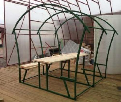 Чертеж беседки 3х3 из металла. Чертеж беседки из профильной трубы, как сварить самостоятельно конструкцию