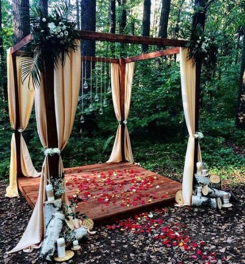 Арка из дерева на свадьбу. Свадебная арка: 73 фото лучших вариантов дизайна для идеальной совремненой свадьбы 23