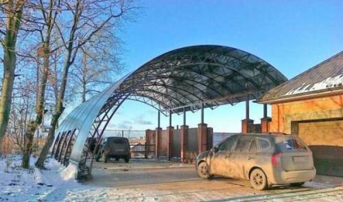 Чертежи навесов из металла. Материалы для каркаса