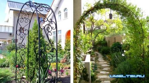 Арка для плетистой розы своими руками