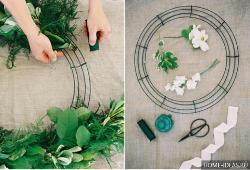 Венок из ивовых прутьев своими руками. Делаем веночек из веток 21