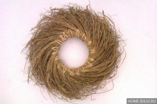 Венок из ивовых прутьев своими руками. Делаем веночек из веток 19