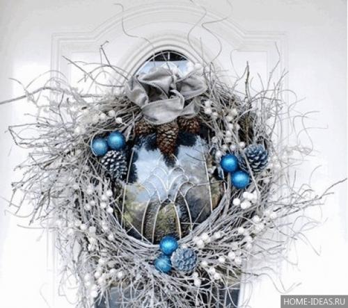 Венок из ивовых прутьев своими руками. Делаем веночек из веток 24