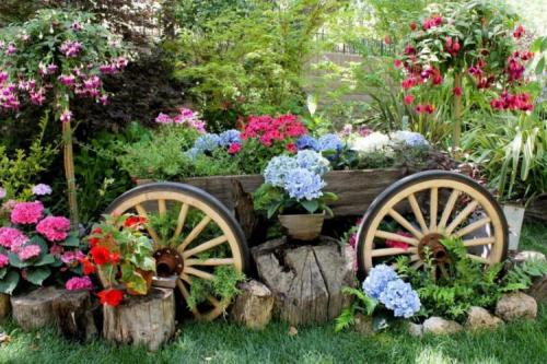 Украшение сада своими руками из подручных материалов. 90 идей украшений для сада своими руками (фото)