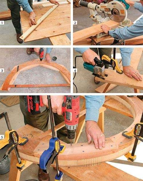 Как сделать полукруглую арку из дерева. Виды конструкции