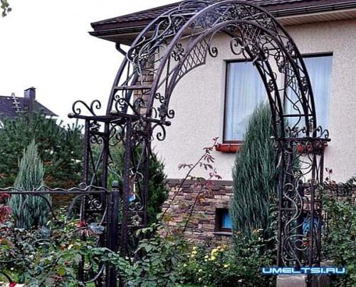 Арка из арматуры своими руками. Арка для плетистой розы своими руками