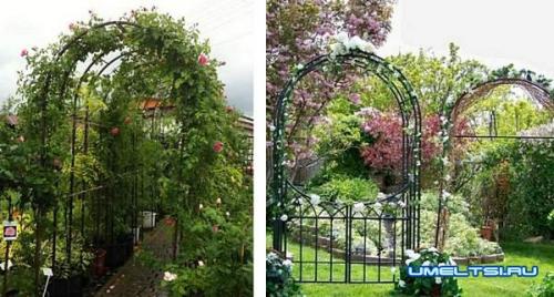 Арка из арматуры своими руками. Арка для плетистой розы своими руками