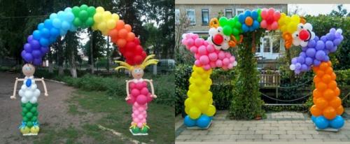 Как сделать арку из шаров с помощью ленты. Как сделать арку из воздушных шариков своими руками