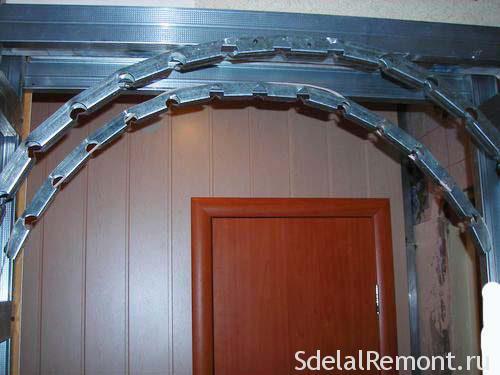 Каркас для арки из гипсокартона. Необходимые материалы