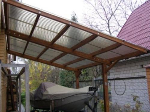 Навес односкатный из металлопрофиля. Этапы изготовления своими руками 15 Навес односкатный из металлопрофиля. Этапы изготовления своими руками 15