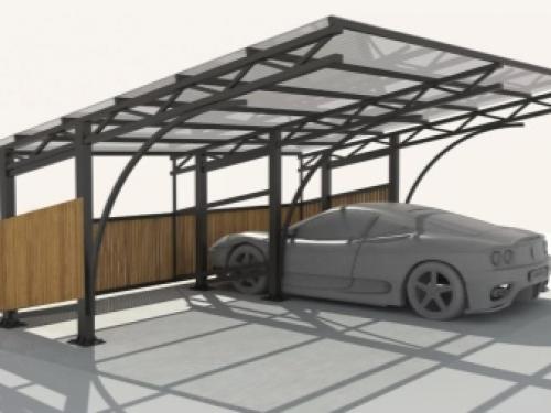 Навесы для автомобиля из металлопрофиля. Все о навесах из металлопрофиля для автомобилей 02
