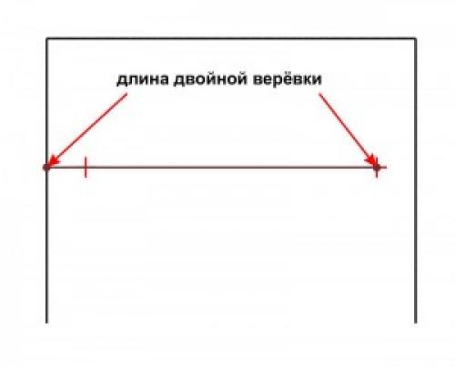 Как начертить арку. Как сделать арку из гипсокартона. Разметка.
