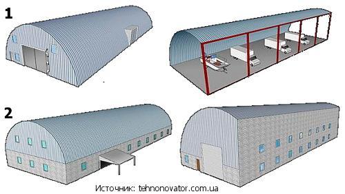 Арки металлические конструкции. Общие сведения о бескаркасных арочных ангарах