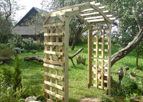 Что нужно, чтобы сделать садовую арку из дерева. Как сделать для сада арку из дерева