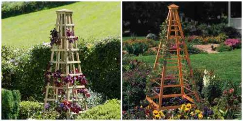Круговая опора для цветов своими руками. Опора для цветов: разновидности, советы, идеи с фото