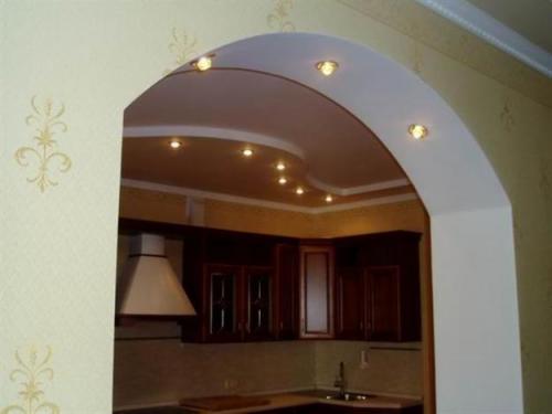 Арки из гипсокартона в зале своими руками. Виды арок и их дизайн