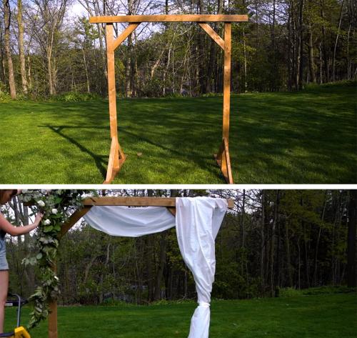 Где можно взять арку для свадьбы. Арка для церемонии своими руками