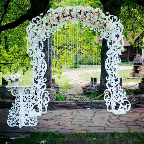 Свадебная арка своими руками из дерева. Форма и украшение деревянной свадебной арки