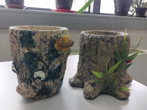 Поделки из пеньков для детского сада. Красивый пенек: как сделать поделку из пенечков, пластилина, картона. Красивые рисунки пенька (фото/видео)